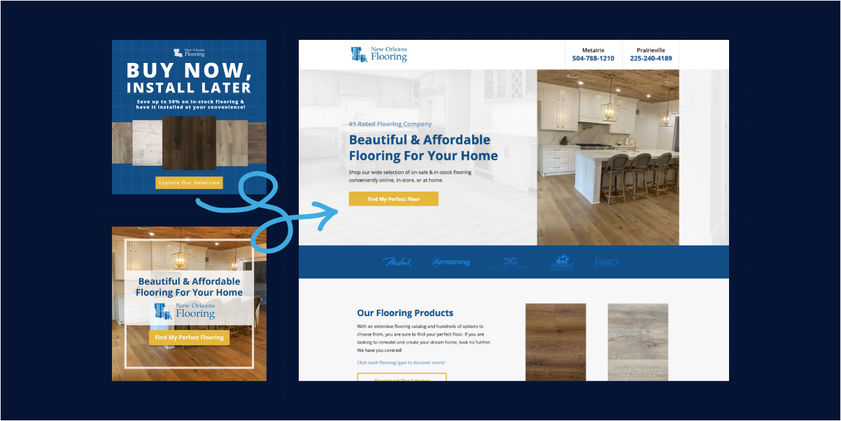 DRK_Landing Page +Ads New Orleans Flooring
