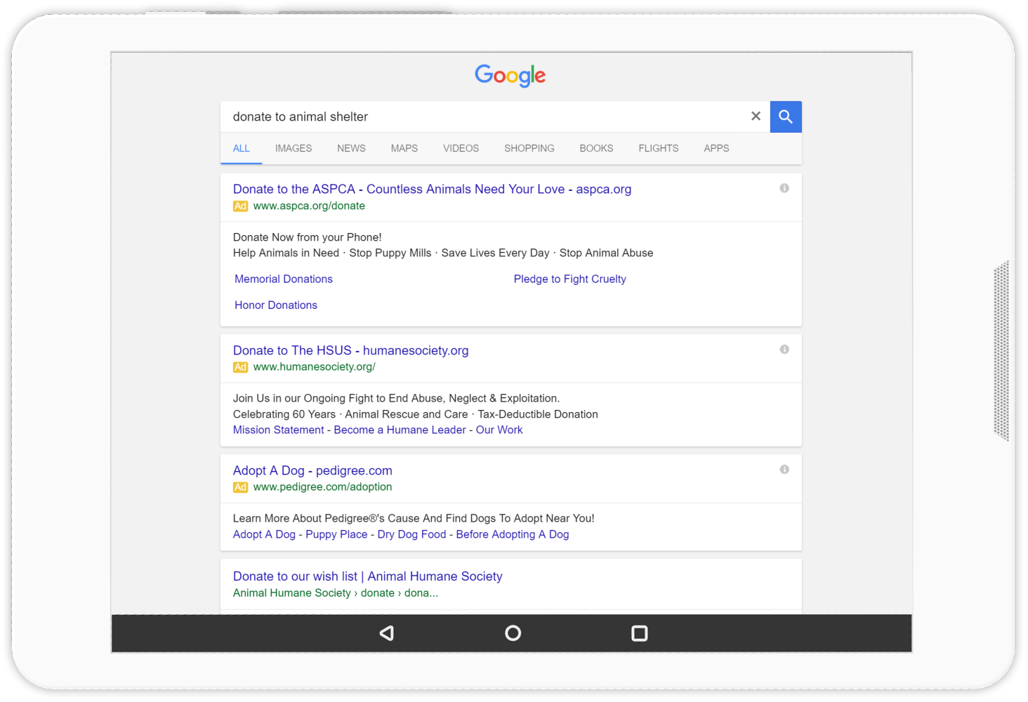 non-profit-tablet-serp